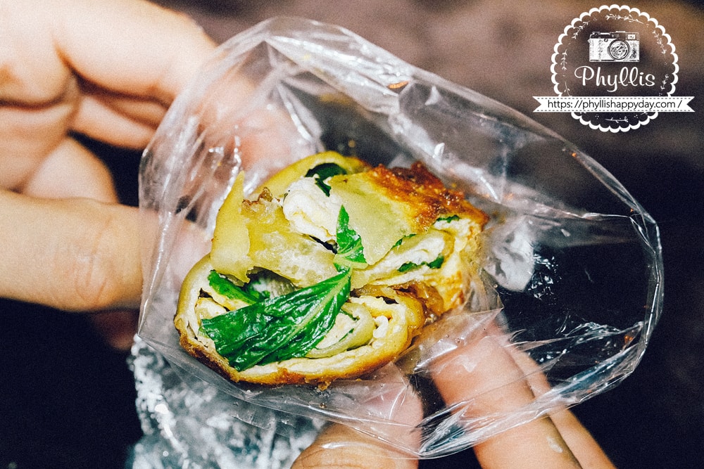 九層塔蛋餅加特製醬料，新竹平價宵夜必吃推薦