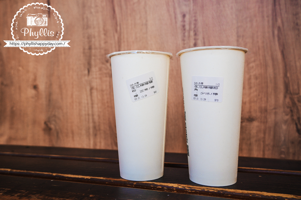 林義豐冬瓜檸檬雙粉與冬瓜檸檬粉角兩杯飲料｜夏日必喝台南特色飲品