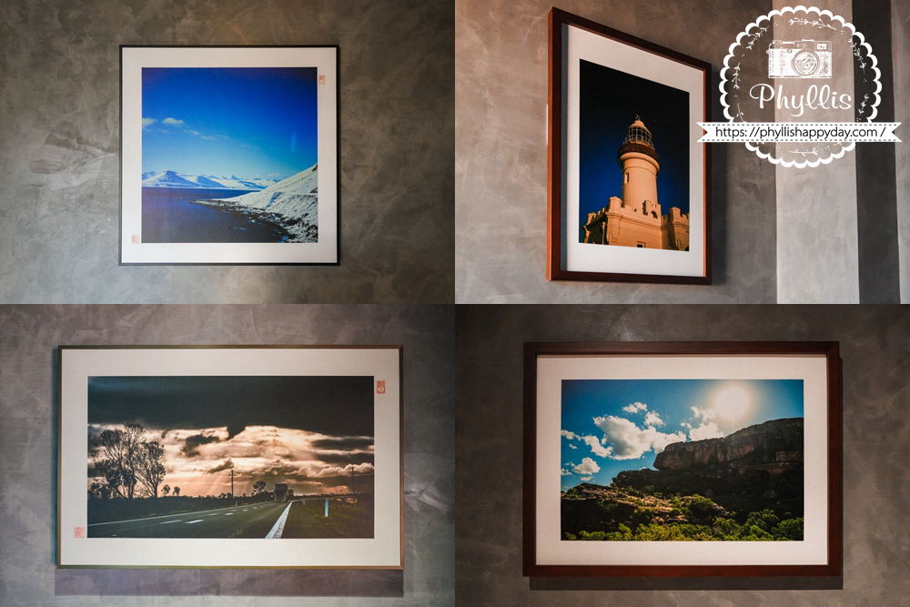 淺山民宿 Rolling Hills 牆面掛畫，老闆親自拍攝底片照片，展現生活美學。