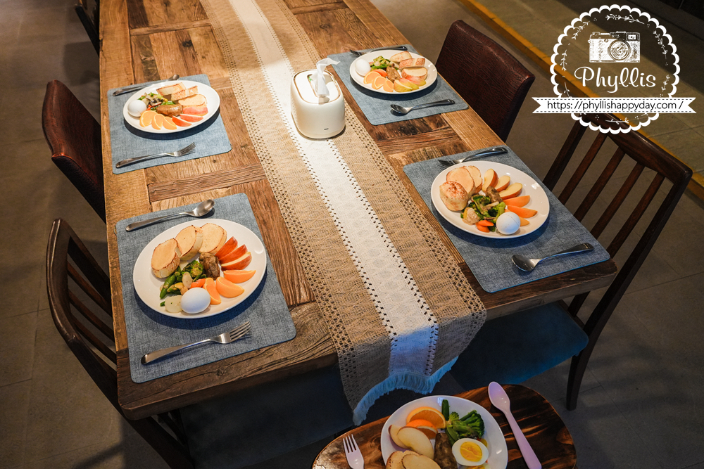 【湖畔莊園】冬山梅花湖旁的質感親子、寵物民宿|從大廳到早餐都充滿溫度,走路2分鐘就到湖邊的療癒旅程 - 第33張圖 湖畔莊園提供手作早餐,健康、用心又美味,是旅客最期待的早晨