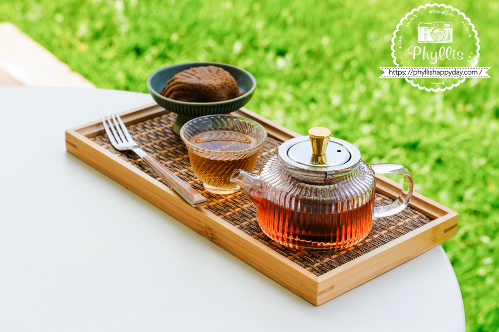 【景美山林茶園&山月茶屋】桃園復興放空系景觀咖啡廳,茶園山景、白色茶屋一次收進眼底 - 第27張圖 景美山林茶園個人品茗組山中茶與精緻小茶點