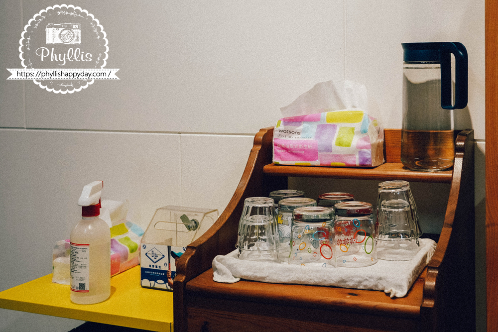 SweetBang Cafe茶水自助區，桃園龍潭華南路咖啡廳內用環境