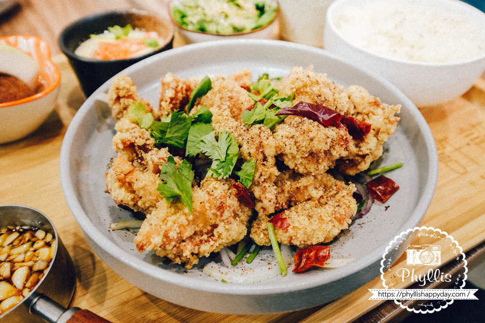 許許 Hsu Hsu 台式椒麻雞定食，桃園龍潭大池旁餐廳香辣開胃的人氣台式主餐
