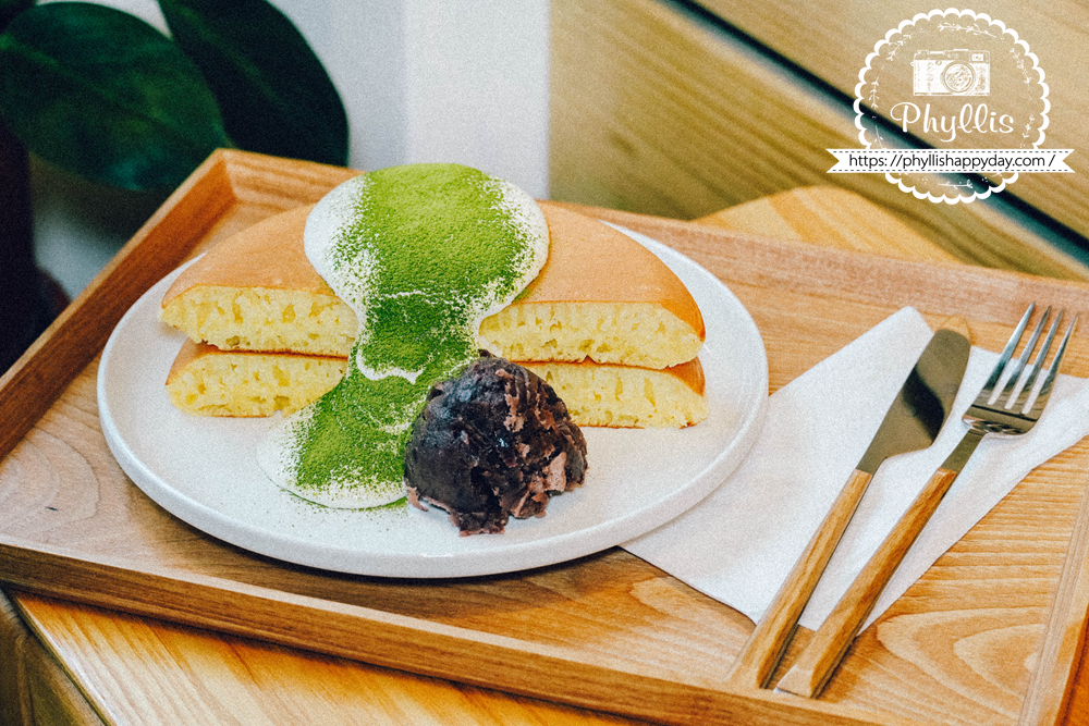 SweetBang Cafe鍋煎鬆餅日式紅豆口味，桃園龍潭咖啡廳甜點推薦